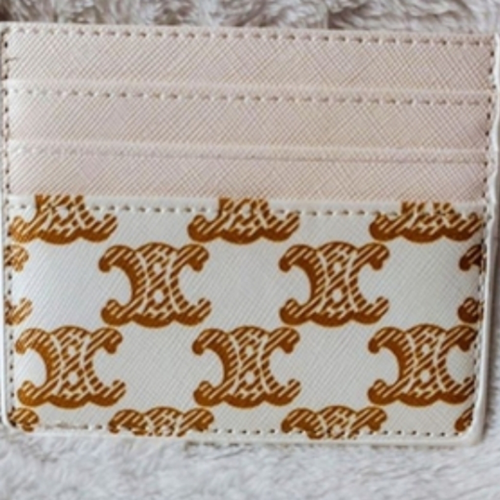 Card Holder Beige and Brown